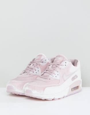 Nike - Air Max 90 - Sneakers in velluto rosa cipria | ASOS