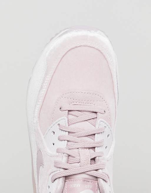 Nike Air - Max 90 - Sneakers in velluto rosa cipria Nike Air - Max 90 - Sneakers in velluto rosa cipria