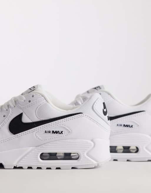 Nike Air Max 90 sneakers in white and black, 2 of 5