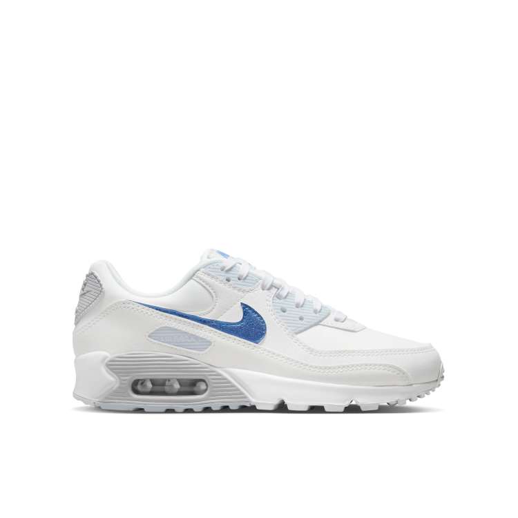 nike white and blue shoes