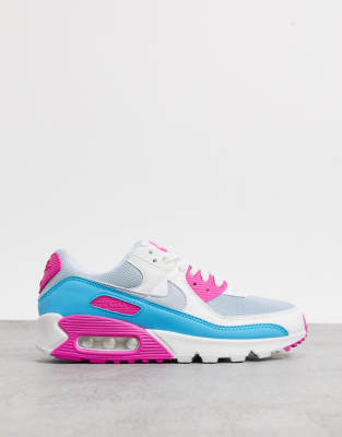 nike air max 90 white pink