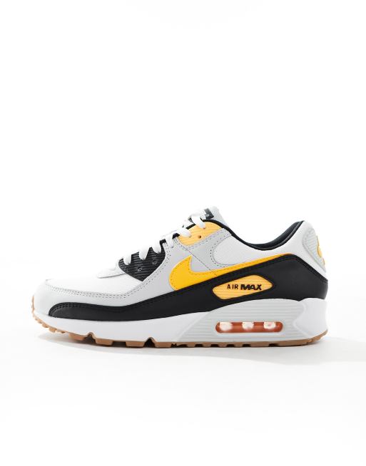 Air max 90 on sale white blue yellow