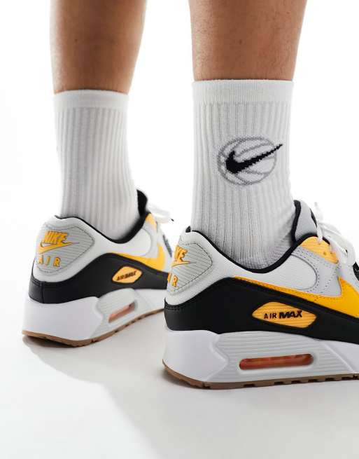 White and hotsell yellow air max