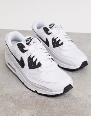 nike air max 90 white with black
