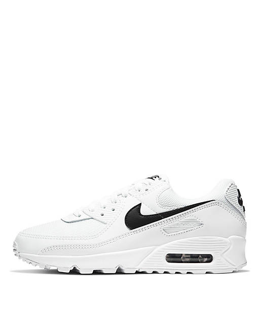 Nike Air Max 90 sneakers in white/black | ASOS