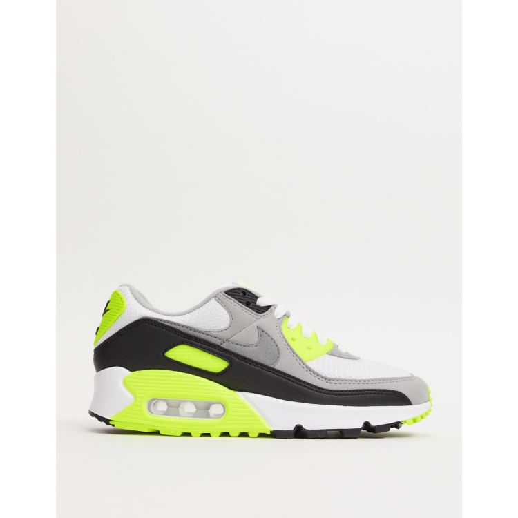 Tentakel Excursie Ontwaken Nike - Air Max 90 - Sneakers in wit en groen | ASOS