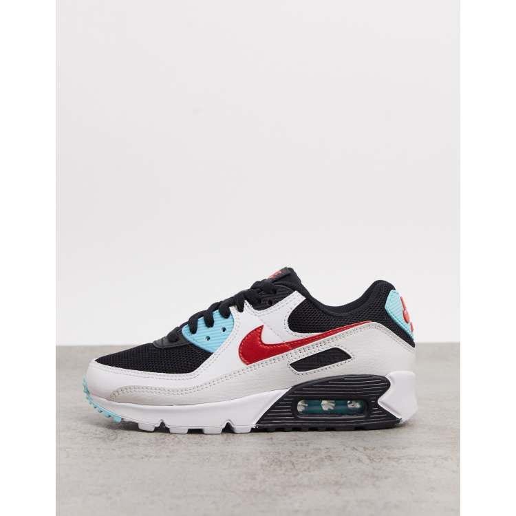 Nike - Air Max 90 - Sneakers in rood blauw | ASOS