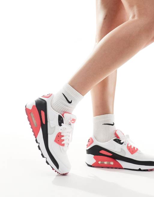 Nike Air Max - 90 - Sneakers in wit, zwart en roze , 5 van 5