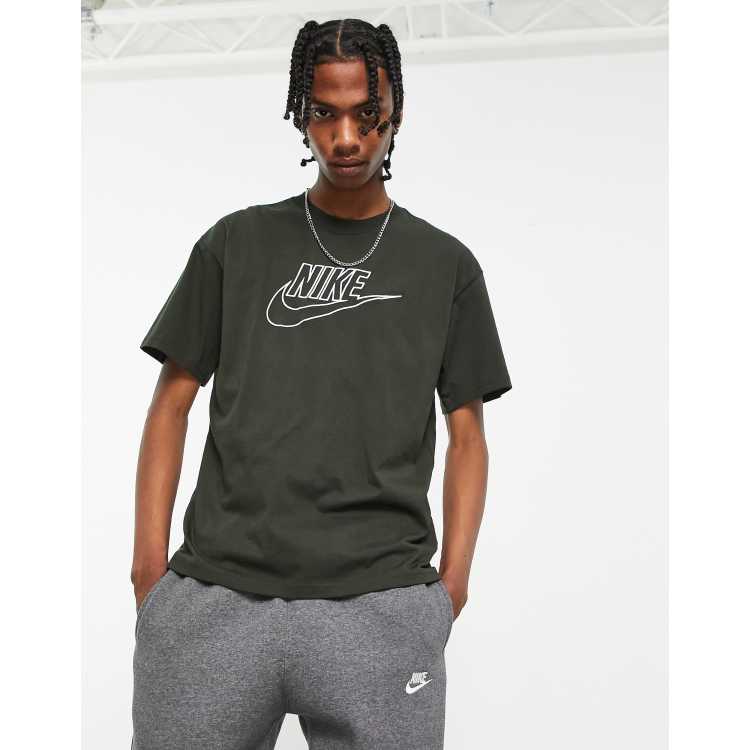 Dark green nike store shirt