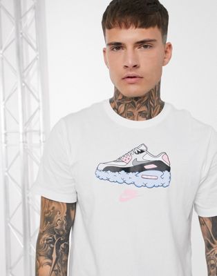 Nike Air Max 90 t-shirt in white | ASOS