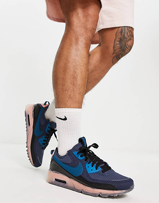 Nike - Air Max 90 Terrascape - Sneakers blu navy e ardesia