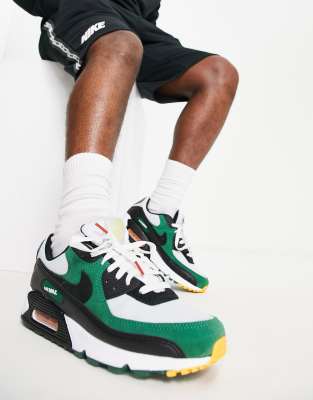 Nike Air Max 90 trainers in and green | ASOS