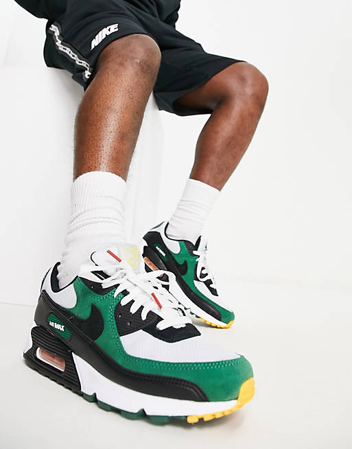 Air Max 90 trainers and green | ASOS