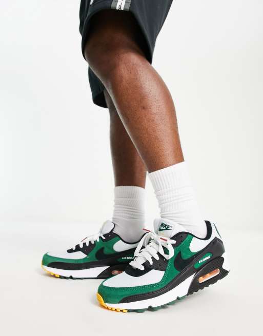 Nike air max 90 on sale black and green