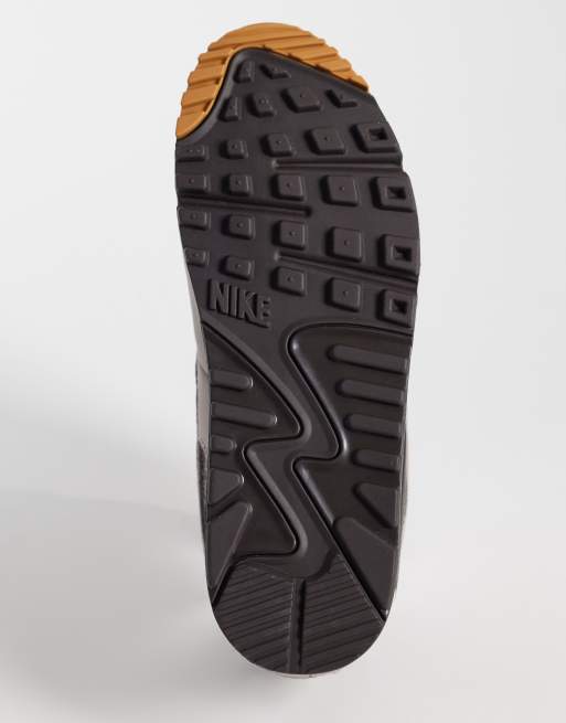 Nike Air Max 90 trainers in brown and snake print, 4 of 5