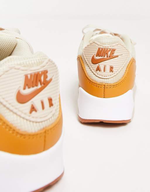 Nike air max online wit beige