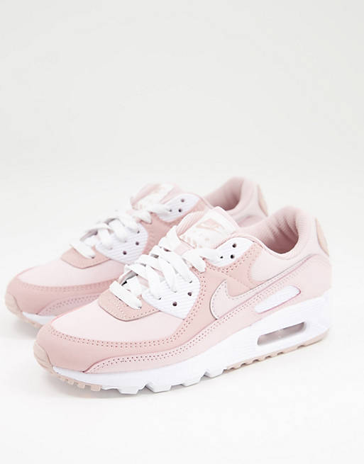 Nike Air Max 90 trainers in pastel pink tones