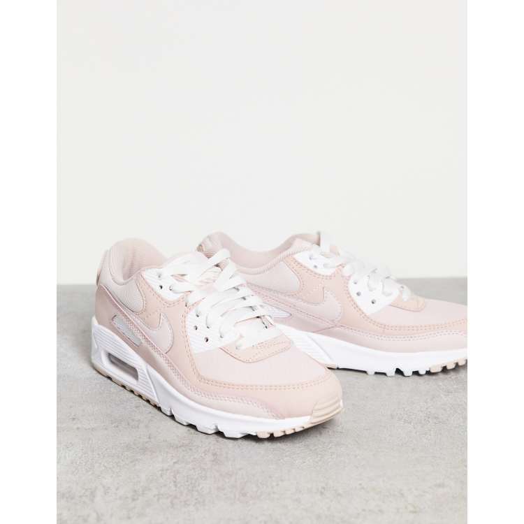 Air max 90 hot sale bege e rosa