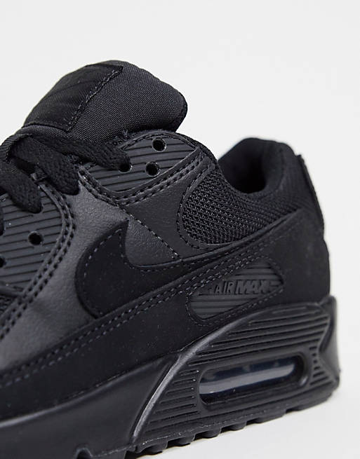  Trainers/Nike Air Max 90 trainers in triple black 