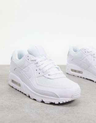 white nike air max 90 leather