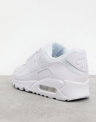 nike air max 90 triple white sneakers
