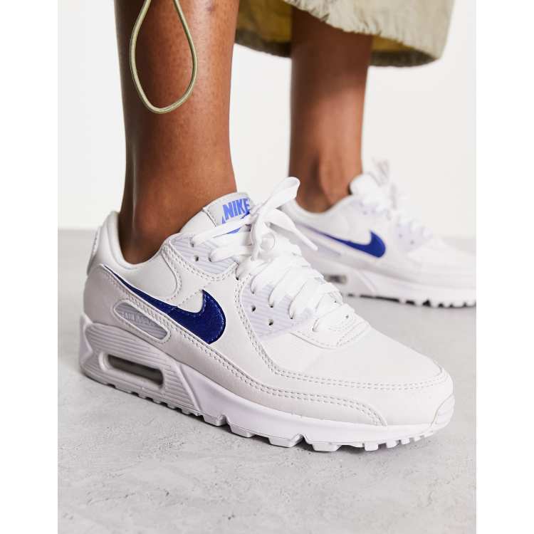 Nike air max 90 blue red white sale