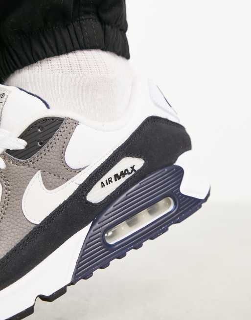 Air max 90 essential trainer outlet black / white / cool grey