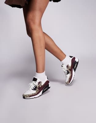  Air Max 90 trainers  and leopard print