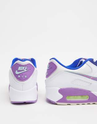 nike air max 90 white and purple