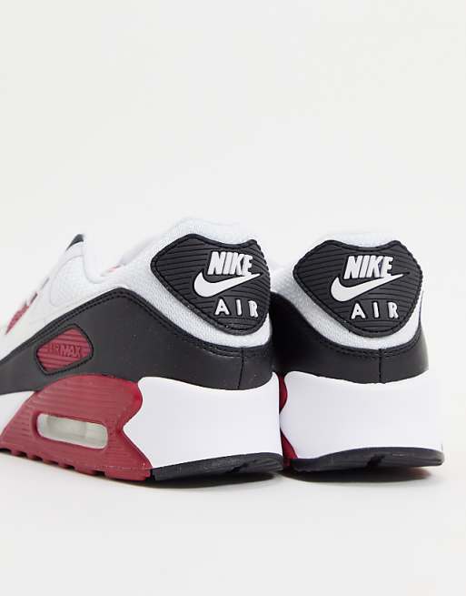 Nike Air Max 90 trainers in white and red Nike Air Max 90 trainers in white and red