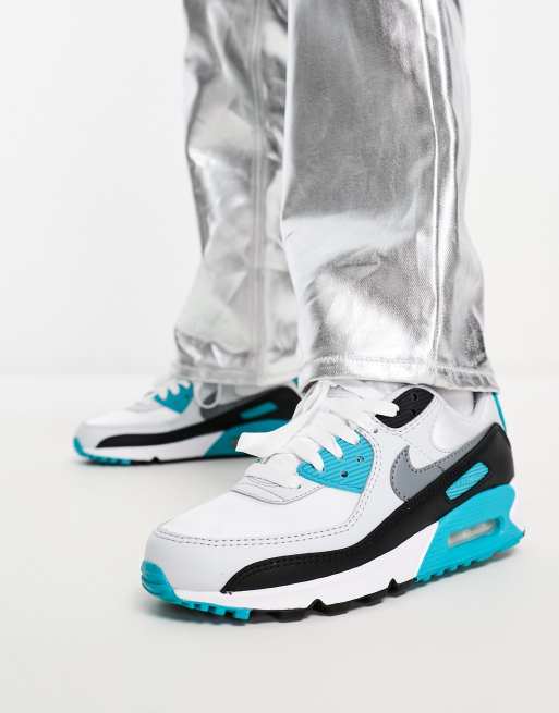 White and hot sale teal air max