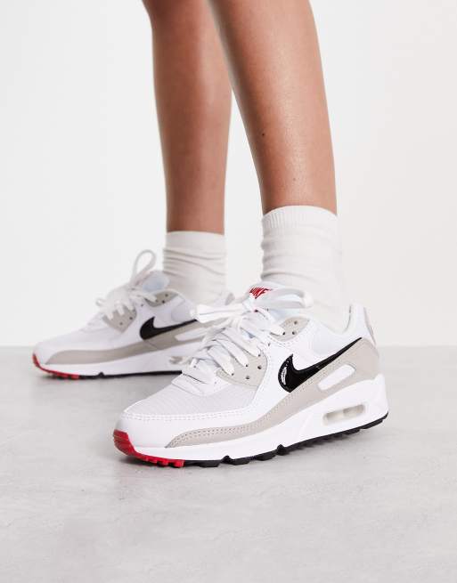 Red and white air max hot sale 90 womens