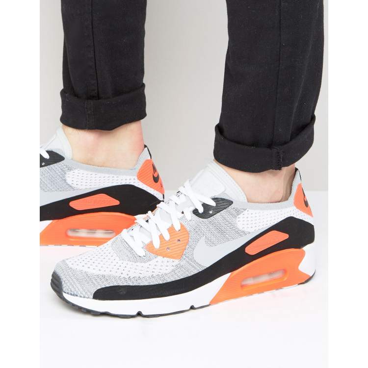 karakter water beschermen Nike Air Max 90 Ultra 2.0 Flyknit Trainers In White 875943-100 | ASOS