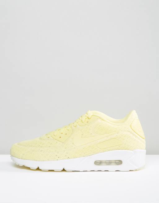 Nike Air Max 90 Ultra Breathe Trainers In Yellow 898010-700