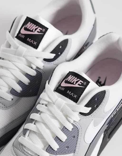 Nike – Air Max 90 – Vita, grå och rosa sneakers, 4 av 5