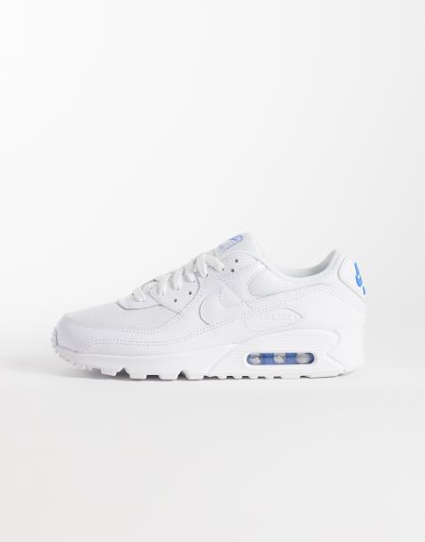Nike – Air Max 90 – Vita och blå träningsskor - view 1