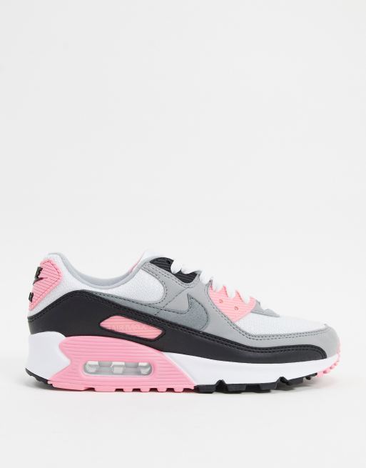 Grey nike trainers with pink outlet tick