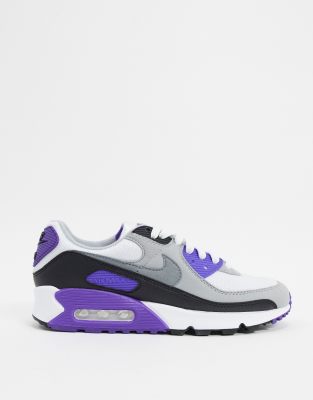 nike white and purple trainers