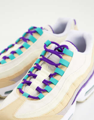 green and purple air max 95