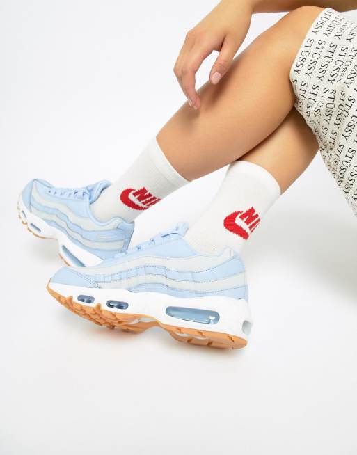 Nike Air Max 95 Baskets Bleu et gris effet d grad