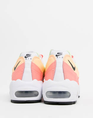 nike rose et orange fluo