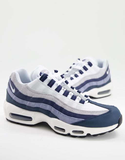 Nike Air Max 95 Ess Baskets Gris et bleu marine ASOS