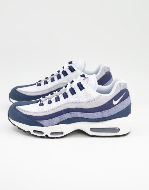 Nike Air Max 95 Ess Sneakers in grijs en marineblauw