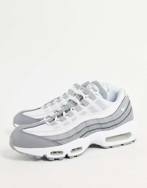 Nike Air Max 95 Ess trainers in grey and white