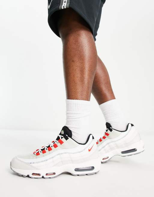 Air max 95 store blanche et rouge