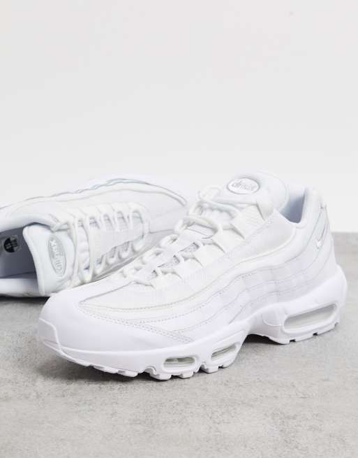 worm opblijven boog Nike Air Max - 95 Essential - Sneakers in drievoudig wit | ASOS