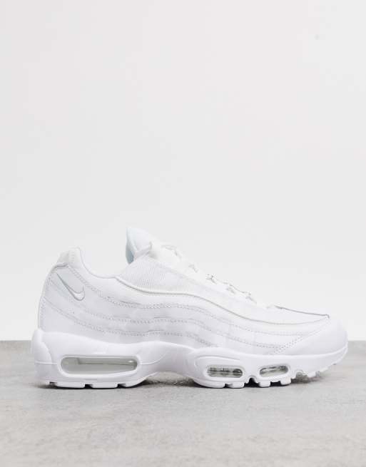 Triple white nike store air max 95