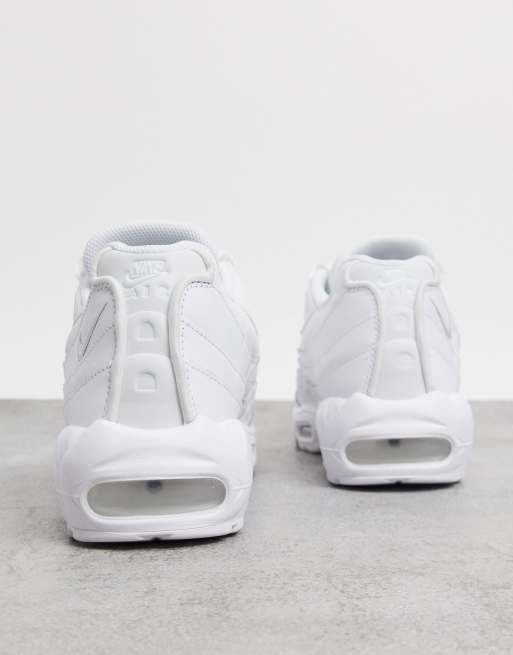 Nike Air Max 95 Essential sneakers in triple white | ASOS