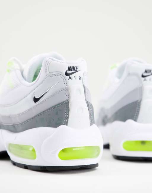 靴 Nike Air Max 95 Essential Grey/White Nike Air Max 95 Essential Particle Grey White Shoes CT1268