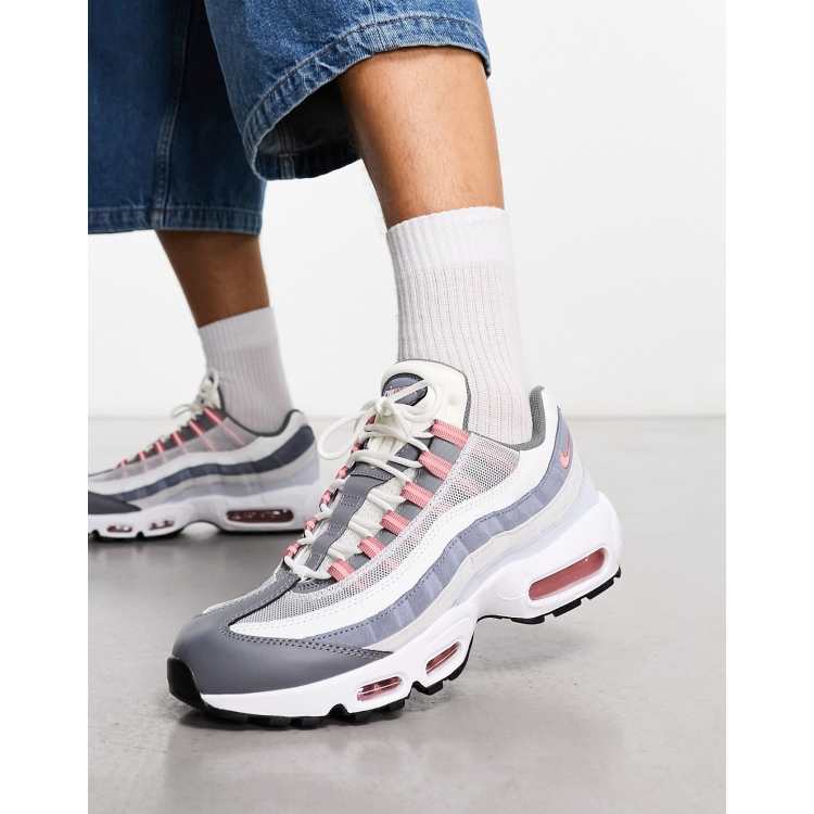 Pink and grey store air max 95